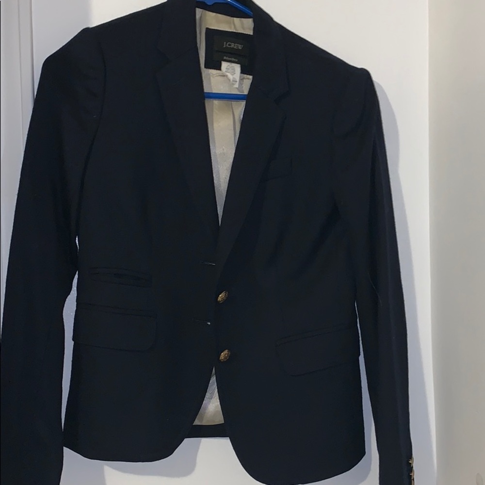 J Crew Navy Schoolboy Blazer